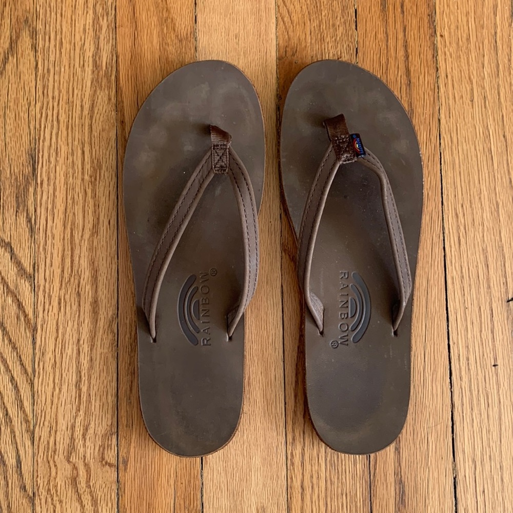 Rainbow Sandals single layer narrow strap